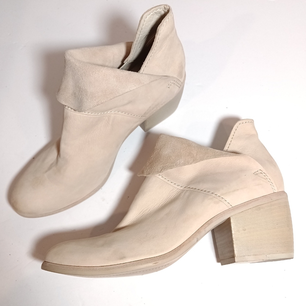 Dolce Vita Salena Ankle Boots Size 9 Beige Suede Booties